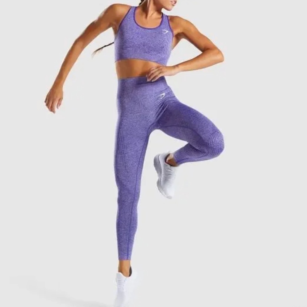 Like New Gymshark Indigo Marl Vital Seamless Leggings Sz. S